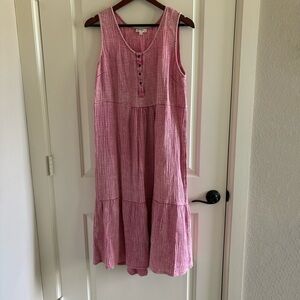 umgee pink dress size L EUC